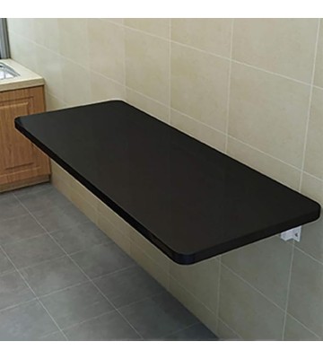 Computer Desk Extender, Folding Wall-Mounted Computer Desk Wall Folding Table Dining Desk with White Brackets 20 Size(Color:D,Size:60 * 50cm)