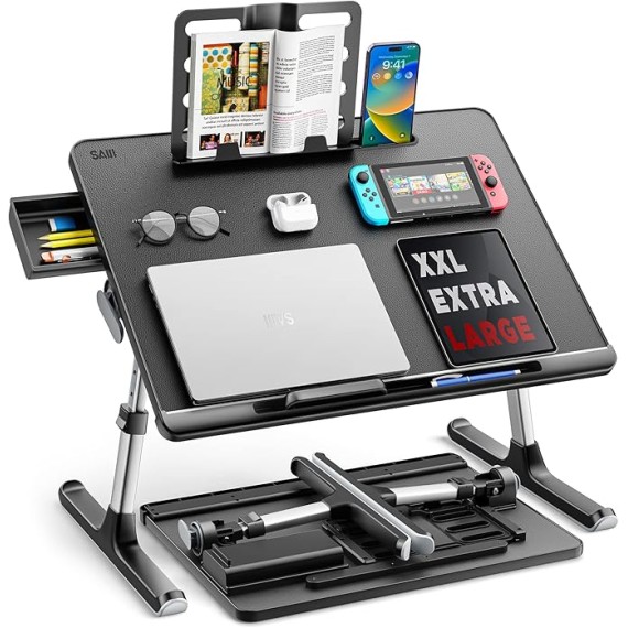 Breathable Lap Desk for Laptop + Laptop Bed Tray Desk