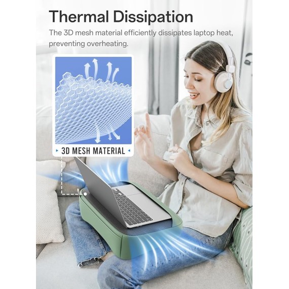 Breathable Lap Desk for Laptop + Laptop Bed Tray Desk