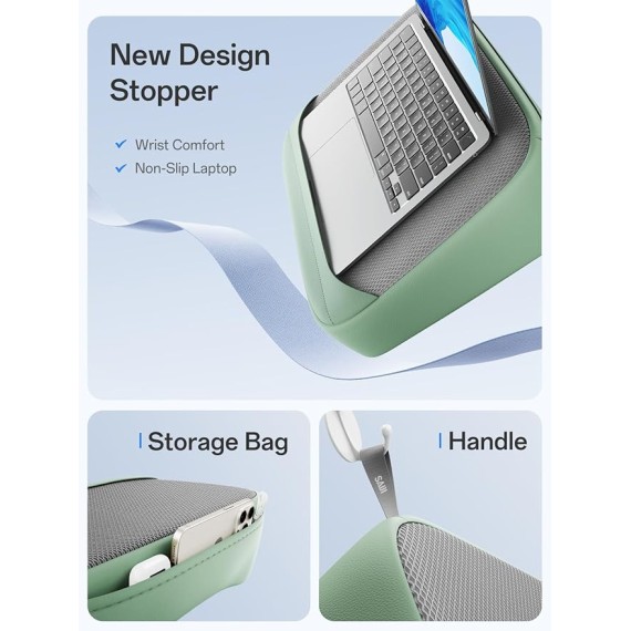 Breathable Lap Desk for Laptop + Laptop Bed Tray Desk