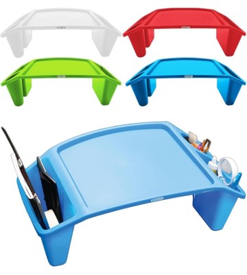 BAZIC Kids Lap Desk Activity Tray Lap Table Portable Desk, Plastic Lapdesk for Children Drawing Eating, Assorted Colors, 8-Pack