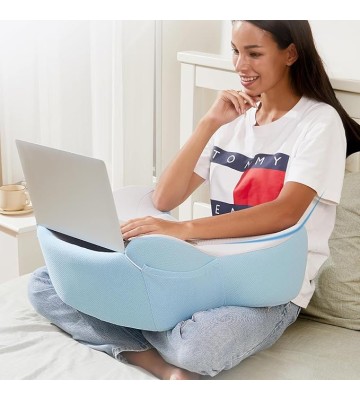 Lap Desk with Cushion, Soft Laptop Pillow for Lap, Portable Desk Pillow, Gaming Pillow Work Pillow for Bed,Couch, Car