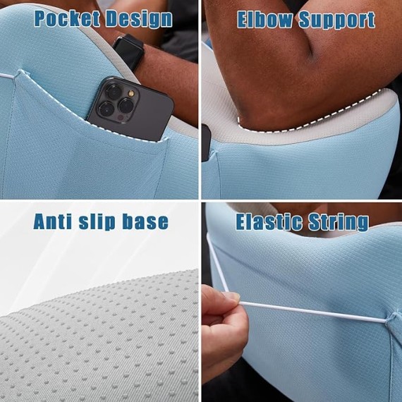 Lap Desk with Cushion, Soft Laptop Pillow for Lap, Portable Desk Pillow, Gaming Pillow Work Pillow for Bed,Couch, Car