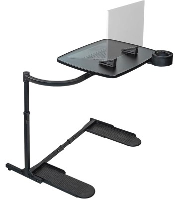 Wonder Tray, Adjustable Swivel Table, Extra-Large Computer Stand, Couch Desk & Gaming Bench, TV-Trays for Eating on Couches, Chairs, Recliners with Laptop Wedges and Cup Holder, XL, Black