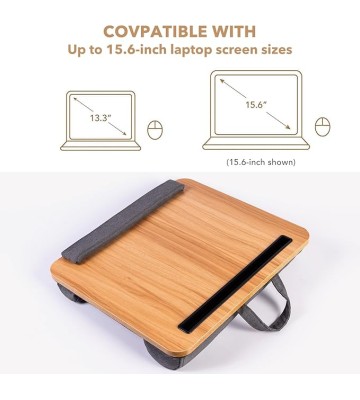 Laptop Stand,Portable Table,Lap Desks for Adults,Fits up to 15.6 Inch Laptop,Home Office Accessories,Laptop Lap Desk for Bed/Couch