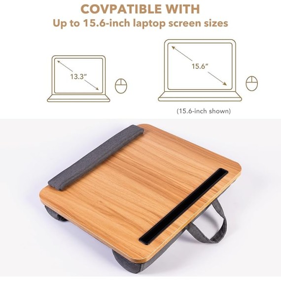 Laptop Stand,Portable Table,Lap Desks for Adults,Fits up to 15.6 Inch Laptop,Home Office Accessories,Laptop Lap Desk for Bed/Couch