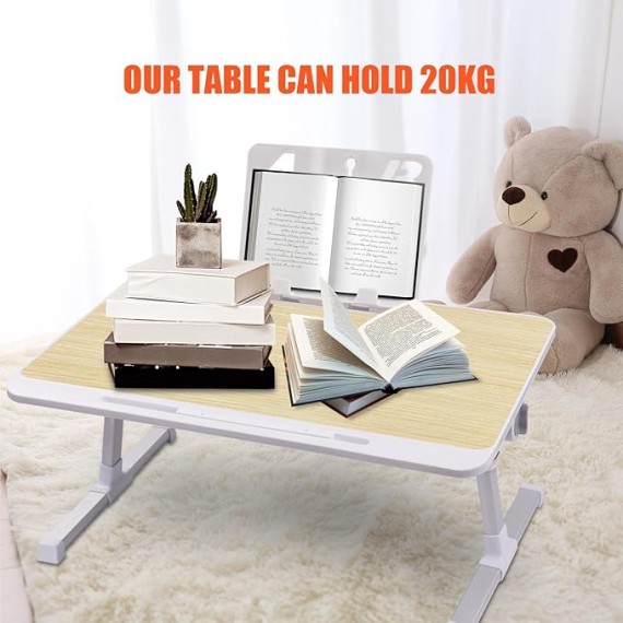 Laptop Desk for Bed,Laptop Bed Desk Laptop Table for Bed | Lap Table Adjustable Non-Slip Desk Portable Multi-Purpose Foldable Desk Bed Tray Bed Trays