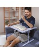 Armrest Laptop Desk for Couch and Bed,Ergonomic Gaming Lap Desk,Lap Desk Pillow,Large Adjustable Bed Desk for Laptop with Drawer and Tablet Slot,U-Table for Reading, Gaming, Writing,Eating,Drawing