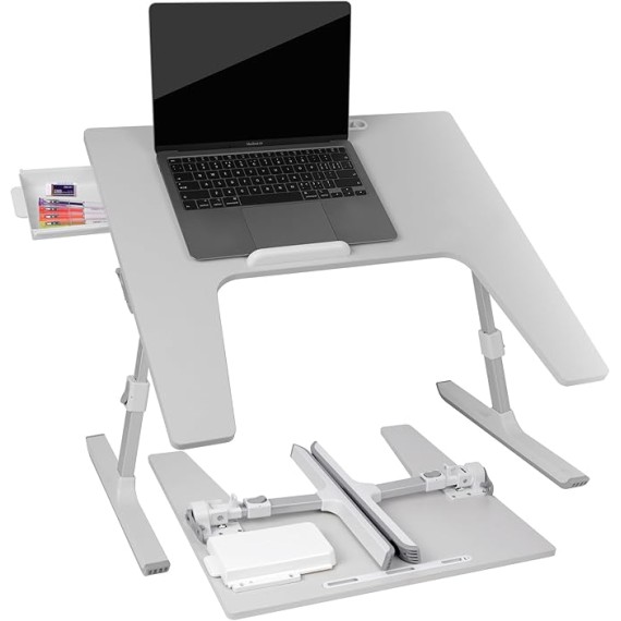 Armrest Laptop Desk for Couch and Bed,Ergonomic Gaming Lap Desk,Lap Desk Pillow,Large Adjustable Bed Desk for Laptop with Drawer and Tablet Slot,U-Table for Reading, Gaming, Writing,Eating,Drawing