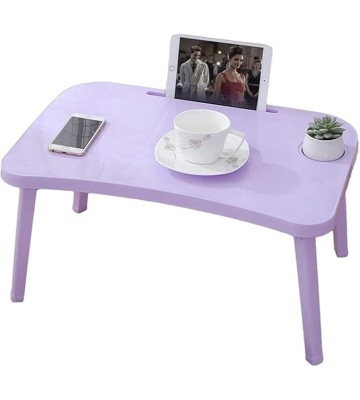 Laptop Table Foldable Lap Desk Stand Bed with Cup Holder Multifunction Tablet Portable Computer Dorm