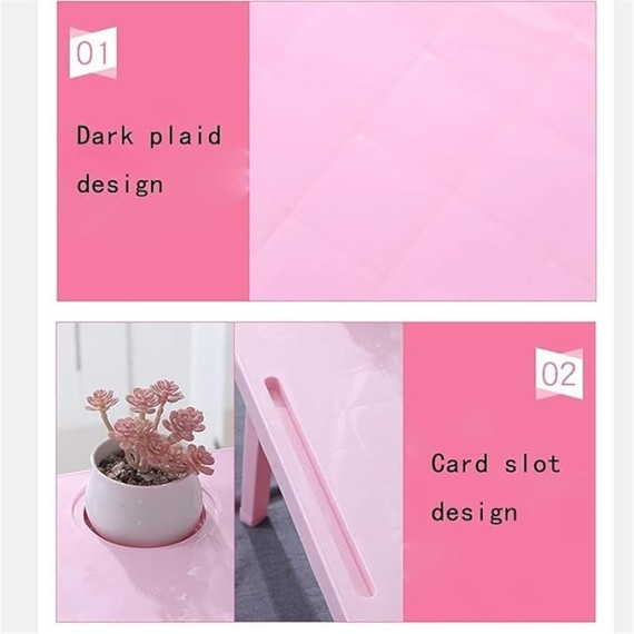Laptop Table Foldable Lap Desk Stand Bed with Cup Holder Multifunction Tablet Portable Computer Dorm