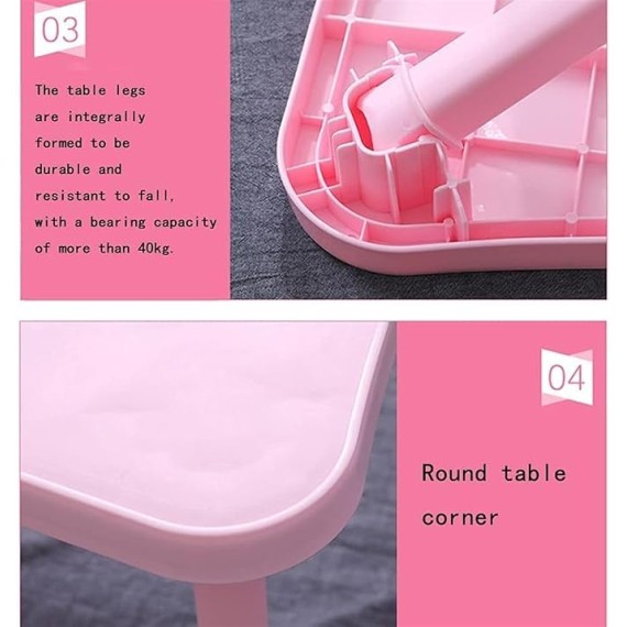 Laptop Table Foldable Lap Desk Stand Bed with Cup Holder Multifunction Tablet Portable Computer Dorm