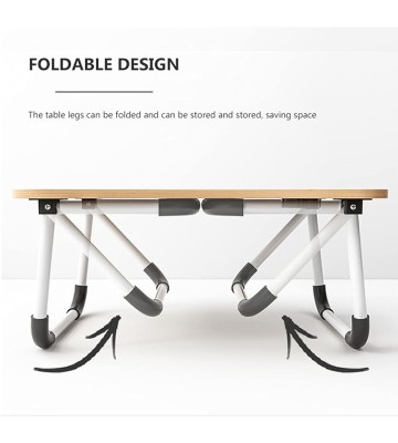 Laptop Desk Table,Folding Table On Bed,Portable Laptop Bed Tray Table,Lap Desk with Cup Holder for Writing/Reading,Perfect for 11-17 Inch Laptops,Black