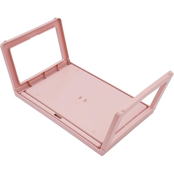Bed Tray Table with Folding Legs, TV Trays Set of 6, Kids Lap Tray for Eating, 25.6 * 14 Inch Plastic Lap Desk, Portable Serving Food Snack Tray for Bedroom, Living Room, Sofa