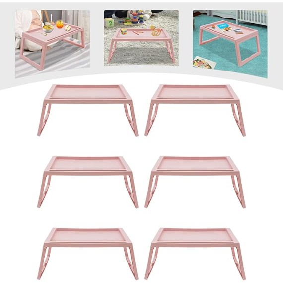 Portable Laptop Desk Stand,Lap Desk Bed Table Tray,Lightweight Laptop Storage Bag,Lap Desks,Tray Folding Table,Foldable Laptop Desk,for Kitchens,Bedrooms,Beds,Sofas, Picnics,Dinner,Studying,Pink