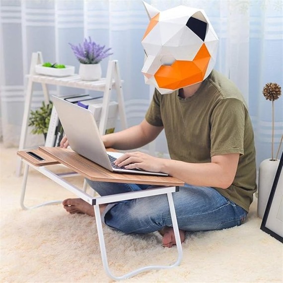 Folding Laptop Desk Foldable Laptop Desk Small Dormitory Table Folding Lap Desk for Bed Or Personal Dinning Table
