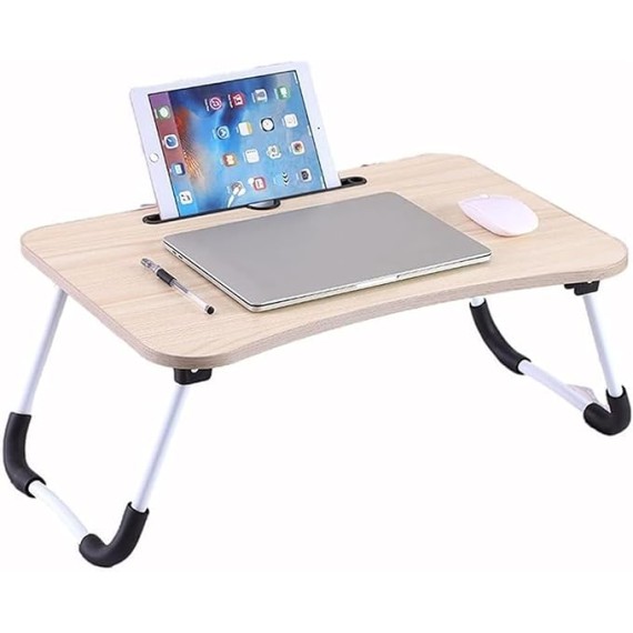 Lap Desk Foldable Stand Multifunction Tablet with Breakfast Tray for Eating, Notebook Computer Reading Writing On Bed Couch