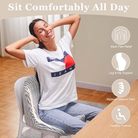 Lap Desk with Cushion, Soft Laptop Pillow for Lap, Portable Desk Pillow, Memory Foam Seat Cushion, Office Chair Cushion, Pressure Relief Seat Cushion, Ergonomic Seat Cushion
