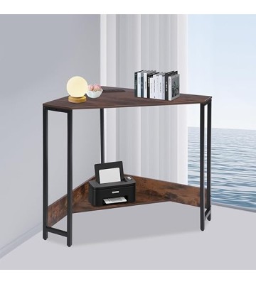 Corner Desk,Triangle Corner Computer Desk with Keyboard Tray,Monitor Stand,Mall Desk with Outlets,Small Space Gaming Table Corner Desk,Writing Desk Study Desks,for Home Office Room Small Space
