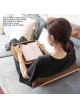 3-in-1 Timber Lap Desk with Cushion, Portable Ergonomic Laptop Stand for Bed, Sofa, and Car, Multifunctional Pillow Table for Work or Travel