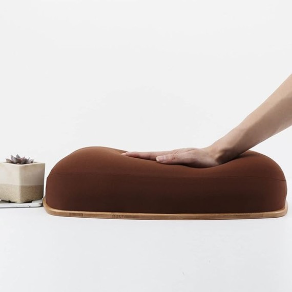 3-in-1 Timber Lap Desk with Cushion, Portable Ergonomic Laptop Stand for Bed, Sofa, and Car, Multifunctional Pillow Table for Work or Travel