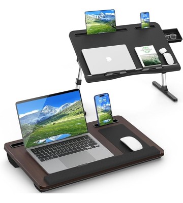 Home Office Lap Desks, X-Large Adujustable Laptop Bed Desk and Portable Laptop Lap Desk for Writing Working Reading Eating