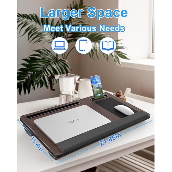 Home Office Lap Desks, X-Large Adujustable Laptop Bed Desk and Portable Laptop Lap Desk for Writing Working Reading Eating