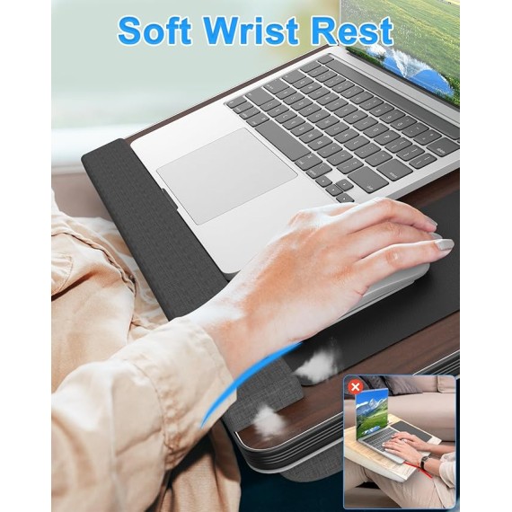 Home Office Lap Desks, X-Large Adujustable Laptop Bed Desk and Portable Laptop Lap Desk for Writing Working Reading Eating