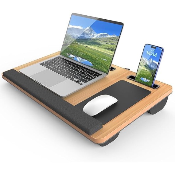 Home Office Lap Desks, Adujustable Laptop Bed Desk and Portable Laptop Lap Desk for Writing Working Reading Eating