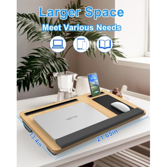 Home Office Lap Desks, Adujustable Laptop Bed Desk and Portable Laptop Lap Desk for Writing Working Reading Eating
