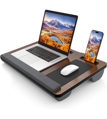 Home Office Lap Desks, Adujustable Laptop Bed Table and Portable Lap Desk for Laptop for Writing Working Reading Eating