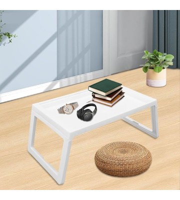 8Pcs Foldable Laptop Table, Lap Desk Mini Bed Table Portable Bed Tray Laptop Stand Working Reading Eating Station for Bed Couch Sofa