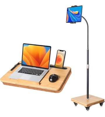Large Lap Desk with a Tablet Floor Stand