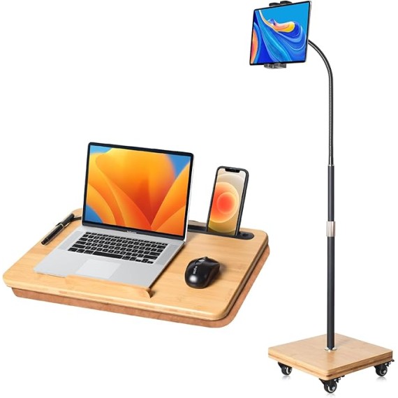 Large Lap Desk with a Tablet Floor Stand