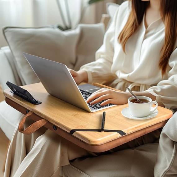 Oversized Lap Desk with a Tablet Floor Stand