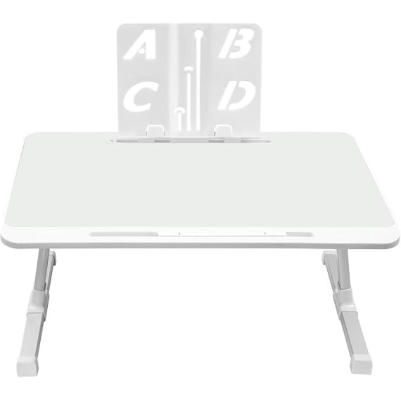 Lap Desk for Bed,Laptop Stand Lap Desk Tablet Tray Table Bed Desk - Laptop Bed Stand Reading Holder with Drawer & Bookshelf Bed Table for Working, Reading, Eating