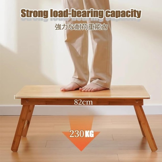 Laptop Desk Bed Table Lap Desk Tray Bed Table Bed Low Table Portable Lap Desk Lap Standing Desk Bed Table Height Adjustable Foldable Laptop Table Multipurpose Lap Tray(Wood,80*50cm/31.5*19.7i