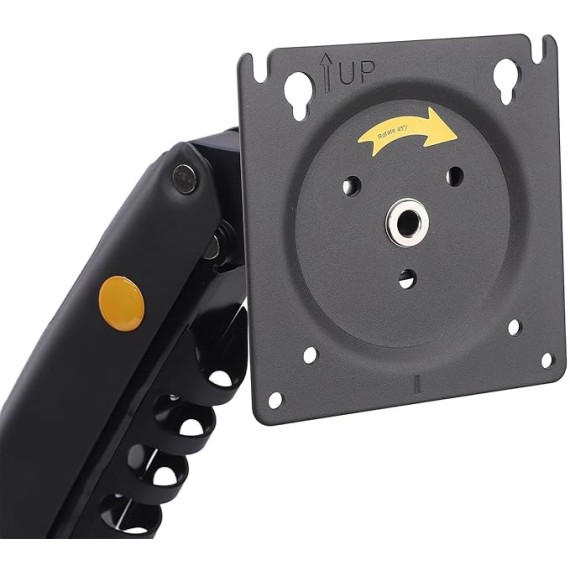 Monitor and Laptop Mount, Adjustable 2 in 1 Combo Mount for 17-30in Display and 10-17in Laptop, Single Arm Holds 19.8lbs